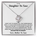 Jewelry Daughter-In-Heart Gift-From Mother-In-Law