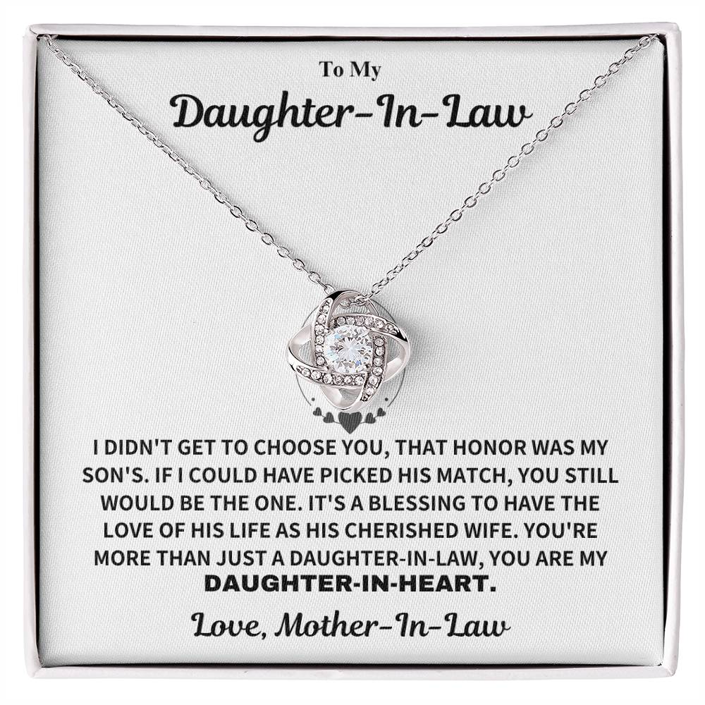 Jewelry Daughter-In-Heart Gift-From Mother-In-Law