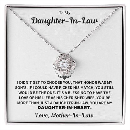 Jewelry Daughter-In-Heart Gift-From Mother-In-Law