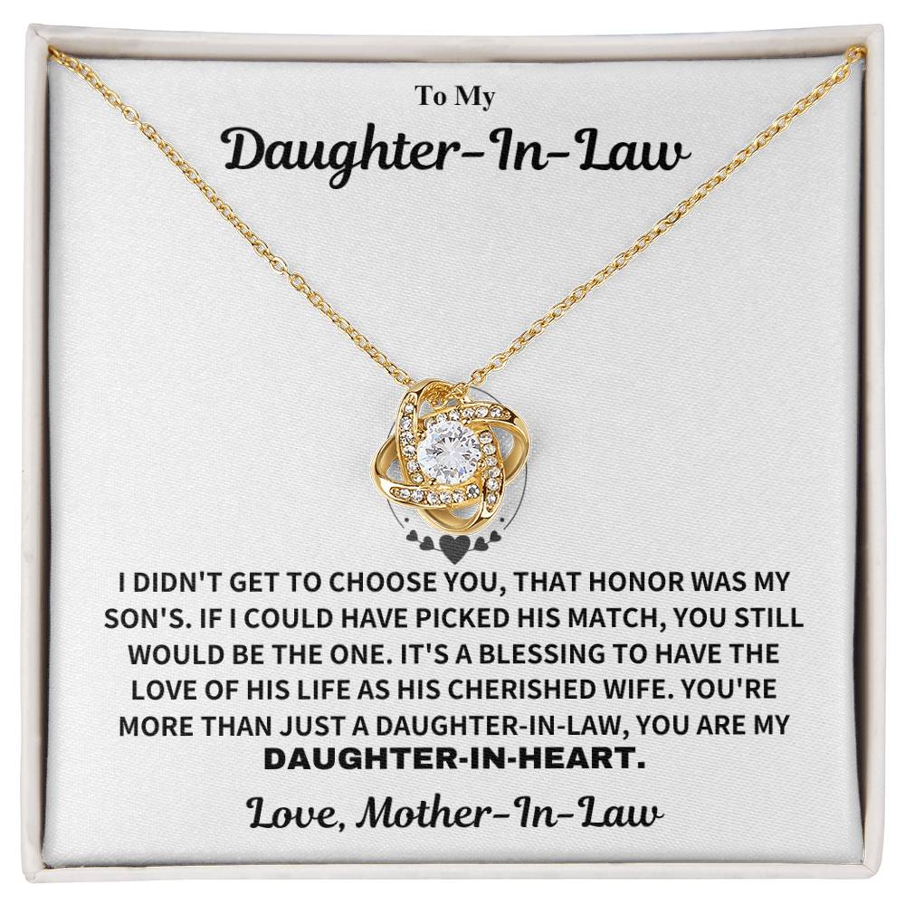 Jewelry Daughter-In-Heart Gift-From Mother-In-Law