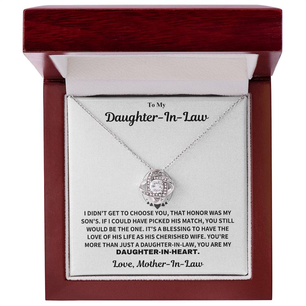 Jewelry Daughter-In-Heart Gift-From Mother-In-Law