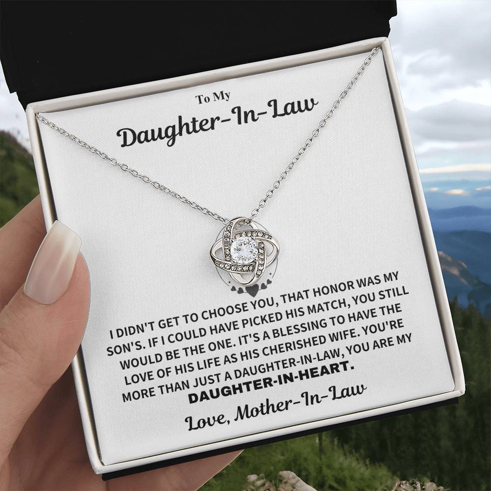 Jewelry Daughter-In-Heart Gift-From Mother-In-Law