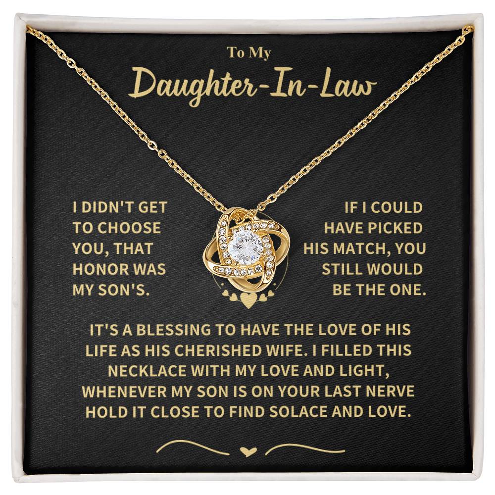 Jewelry Daughter-in-Law Gift-Love Knot Necklace