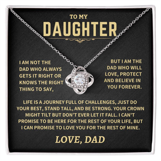 Jewelry Gift For Daughter From Dad, "Crown Might Tilt But Don't Ever Let It Fall" Gift For Daughter From Dad, "Crown Might Tilt But Don't Ever Let It Fall"