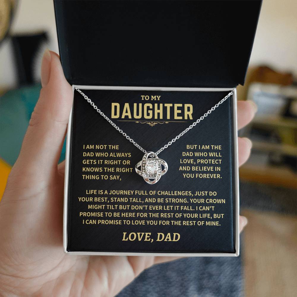 Jewelry Gift For Daughter From Dad, "Crown Might Tilt But Don't Ever Let It Fall" Gift For Daughter From Dad, "Crown Might Tilt But Don't Ever Let It Fall"