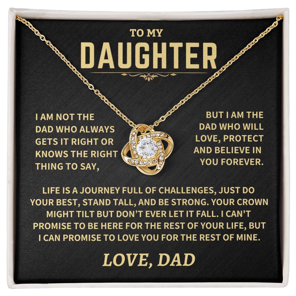 Jewelry Gift For Daughter From Dad, "Crown Might Tilt But Don't Ever Let It Fall" Gift For Daughter From Dad, "Crown Might Tilt But Don't Ever Let It Fall"