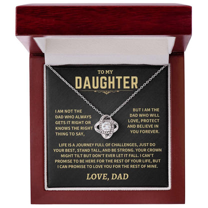 Jewelry Gift For Daughter From Dad, "Crown Might Tilt But Don't Ever Let It Fall" Gift For Daughter From Dad, "Crown Might Tilt But Don't Ever Let It Fall"