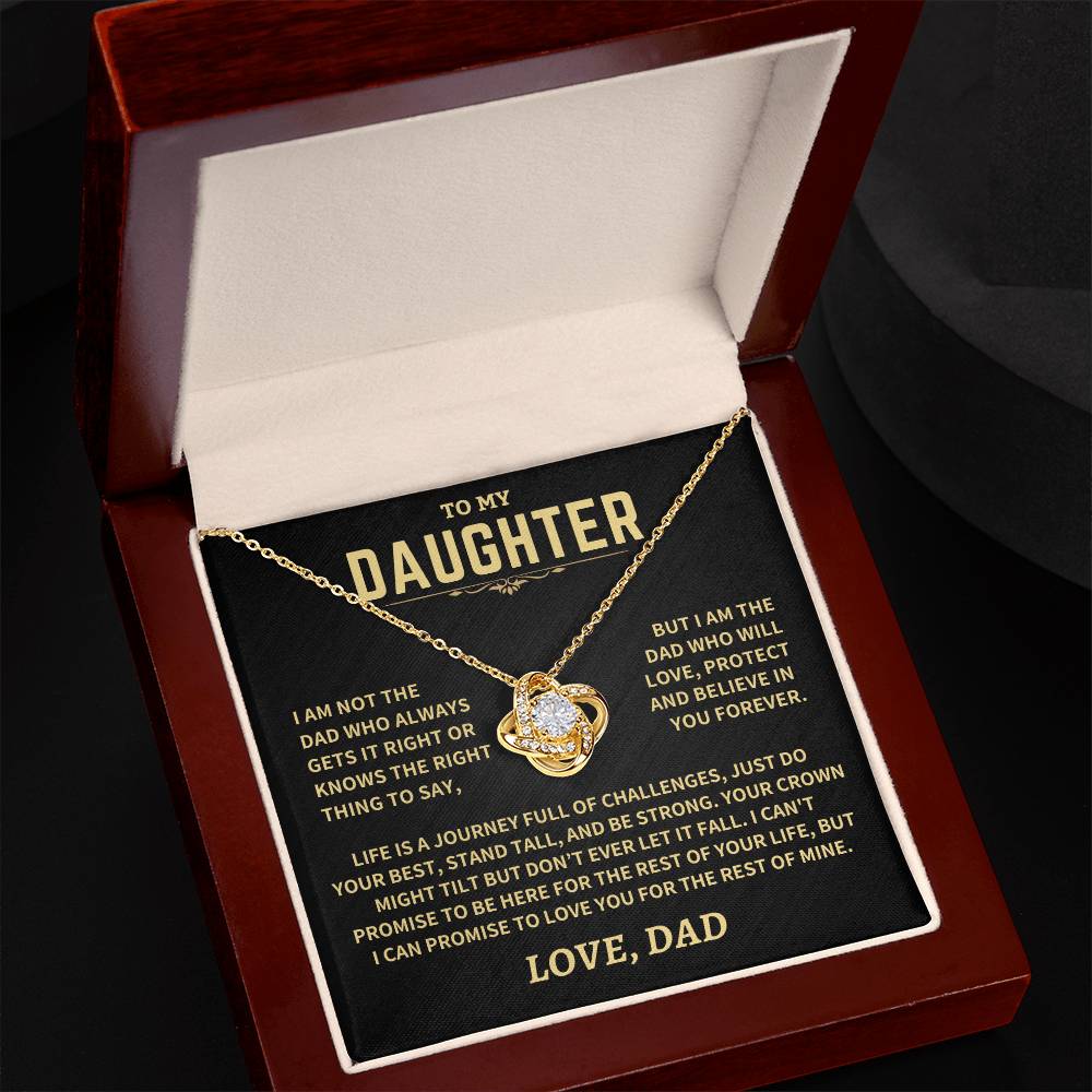 Jewelry Gift For Daughter From Dad, "Crown Might Tilt But Don't Ever Let It Fall" Gift For Daughter From Dad, "Crown Might Tilt But Don't Ever Let It Fall"