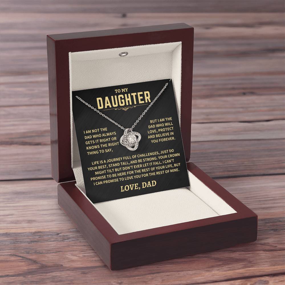 Jewelry Gift For Daughter From Dad, "Crown Might Tilt But Don't Ever Let It Fall" Gift For Daughter From Dad, "Crown Might Tilt But Don't Ever Let It Fall"
