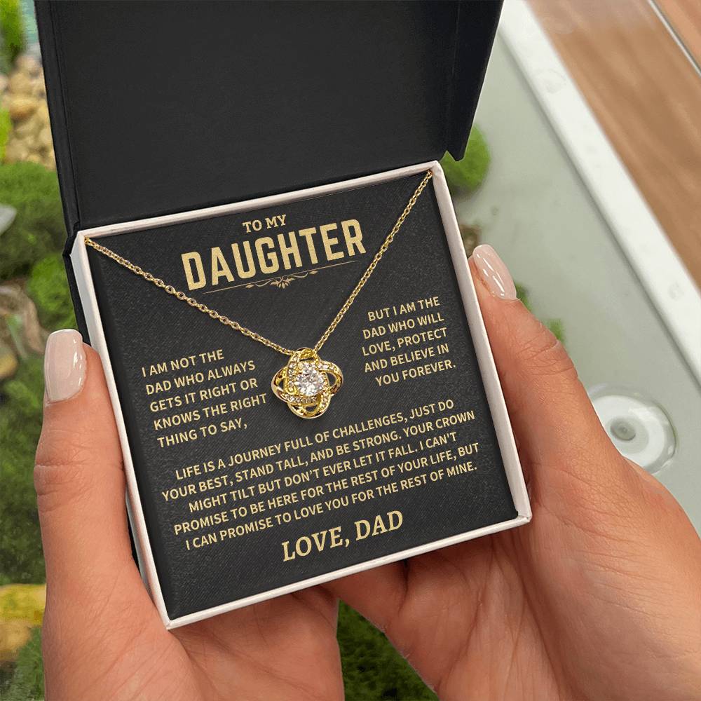 Jewelry Gift For Daughter From Dad, "Crown Might Tilt But Don't Ever Let It Fall" Gift For Daughter From Dad, "Crown Might Tilt But Don't Ever Let It Fall"