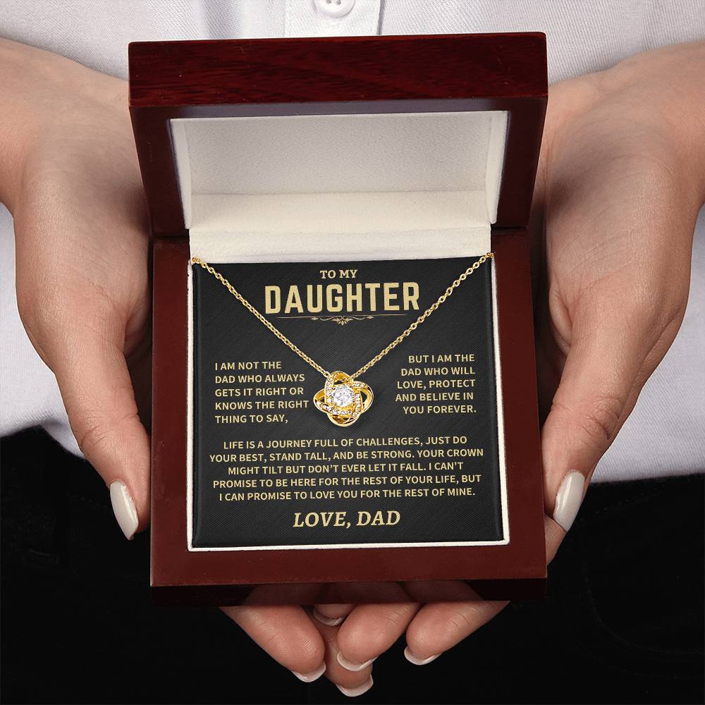 Jewelry Gift For Daughter From Dad, "Crown Might Tilt But Don't Ever Let It Fall" Gift For Daughter From Dad, "Crown Might Tilt But Don't Ever Let It Fall"