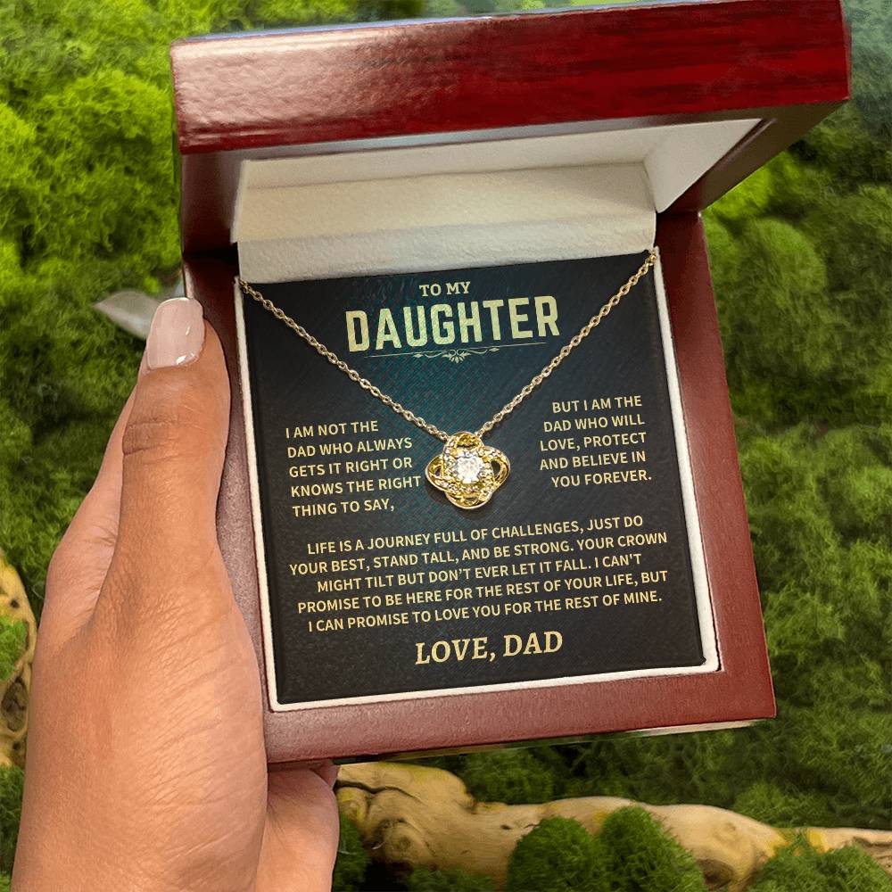 Jewelry Gift For Daughter From Dad, "Crown Might Tilt But Don't Ever Let It Fall" Gift For Daughter From Dad, "Crown Might Tilt But Don't Ever Let It Fall"