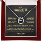 Jewelry Gift For Daughter From Dad- Horse Shoe Necklace Gift For Daughter From Dad- Horse Shoe Necklace