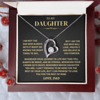 Jewelry Gift For Daughter From Dad, "Whenever Your Crown Gets Heavy" Heart Necklace Gift For Daughter From Dad, "Whenever Your Crown Gets Heavy" Heart Necklace