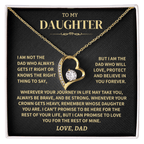 Jewelry Gift For Daughter From Dad, "Whenever Your Crown Gets Heavy" Heart Necklace Gift For Daughter From Dad, "Whenever Your Crown Gets Heavy" Heart Necklace