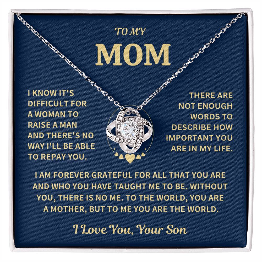Jewelry Gift For Mom-From Son -Forever Grateful