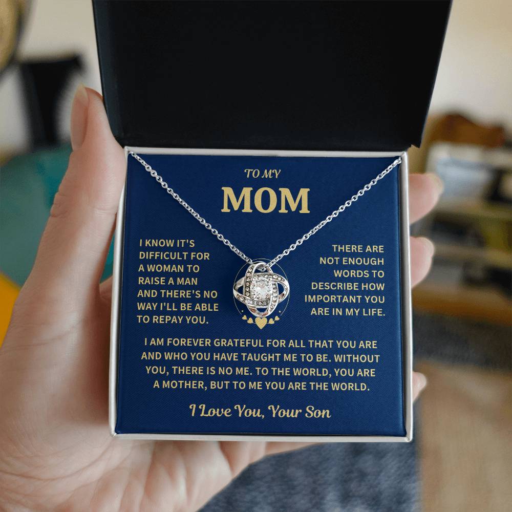 Jewelry Gift For Mom-From Son -Forever Grateful