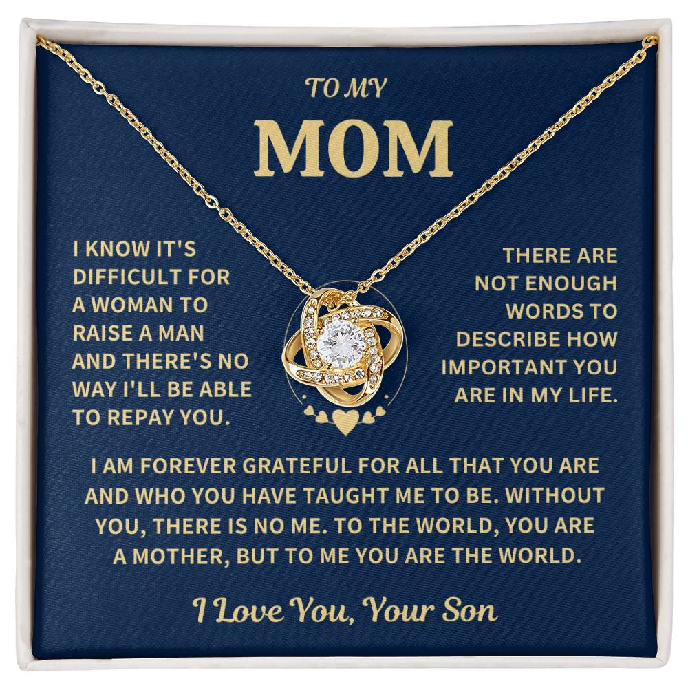 Jewelry Gift For Mom-From Son -Forever Grateful