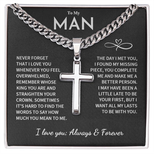 Jewelry Gift For My Man-Cuban Cross Chain