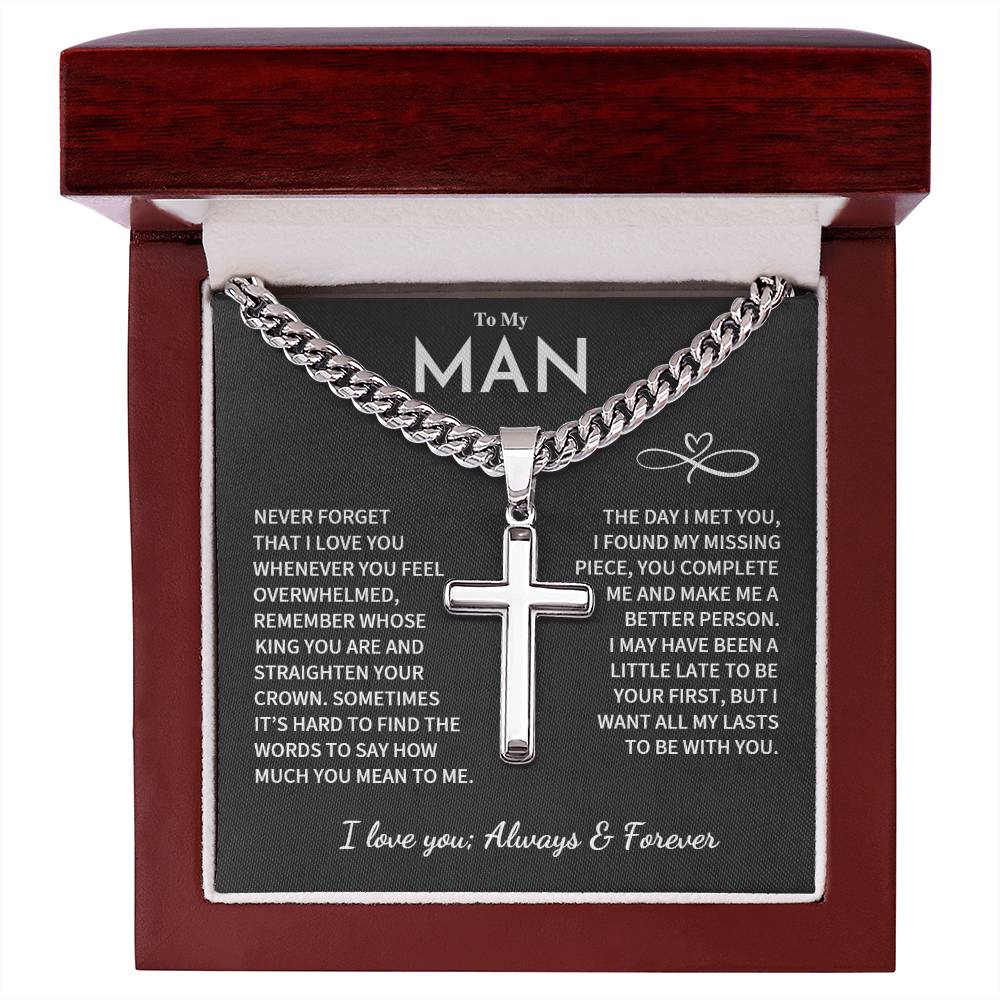 Jewelry Gift For My Man-Cuban Cross Chain