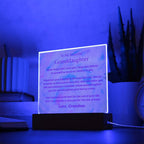 Jewelry Granddaughter Gift; Believe In Yourself- Acrylic Plaque