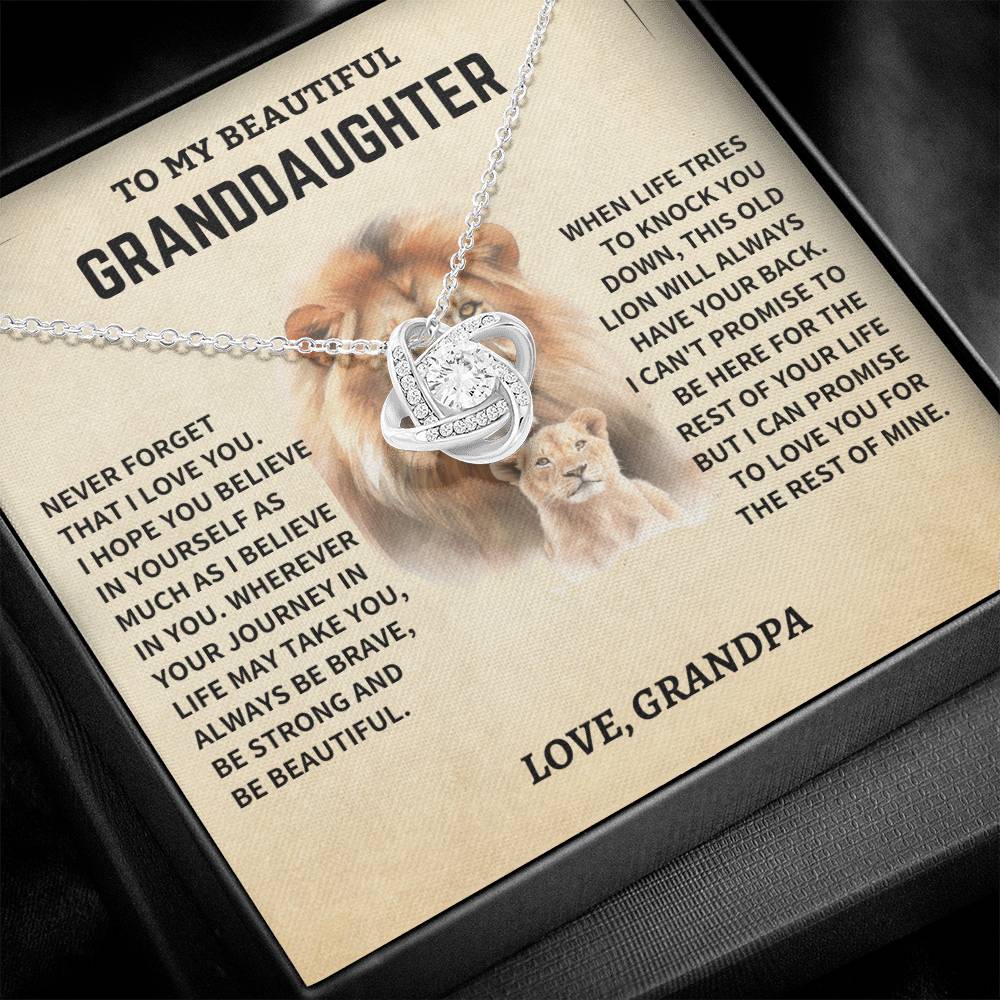 Jewelry Granddaughter Gift-Believe In Yourself- From Grandpa