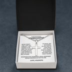 Jewelry Granddaughter Gift, Cross Necklace Granddaughter Gift, Cross Necklace