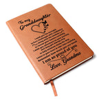 Jewelry Granddaughter Gift From Grandma, "Proud of You", Graphic Journal