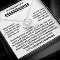 Jewelry Granddaughter Gift From Grandpa & Grandma,"Never Forget", Knot Necklace Granddaughter Gift From Grandpa & Grandma,"Never Forget", Knot Necklace