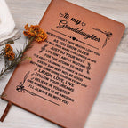 Jewelry Granddaughter Gift-Leather Journal