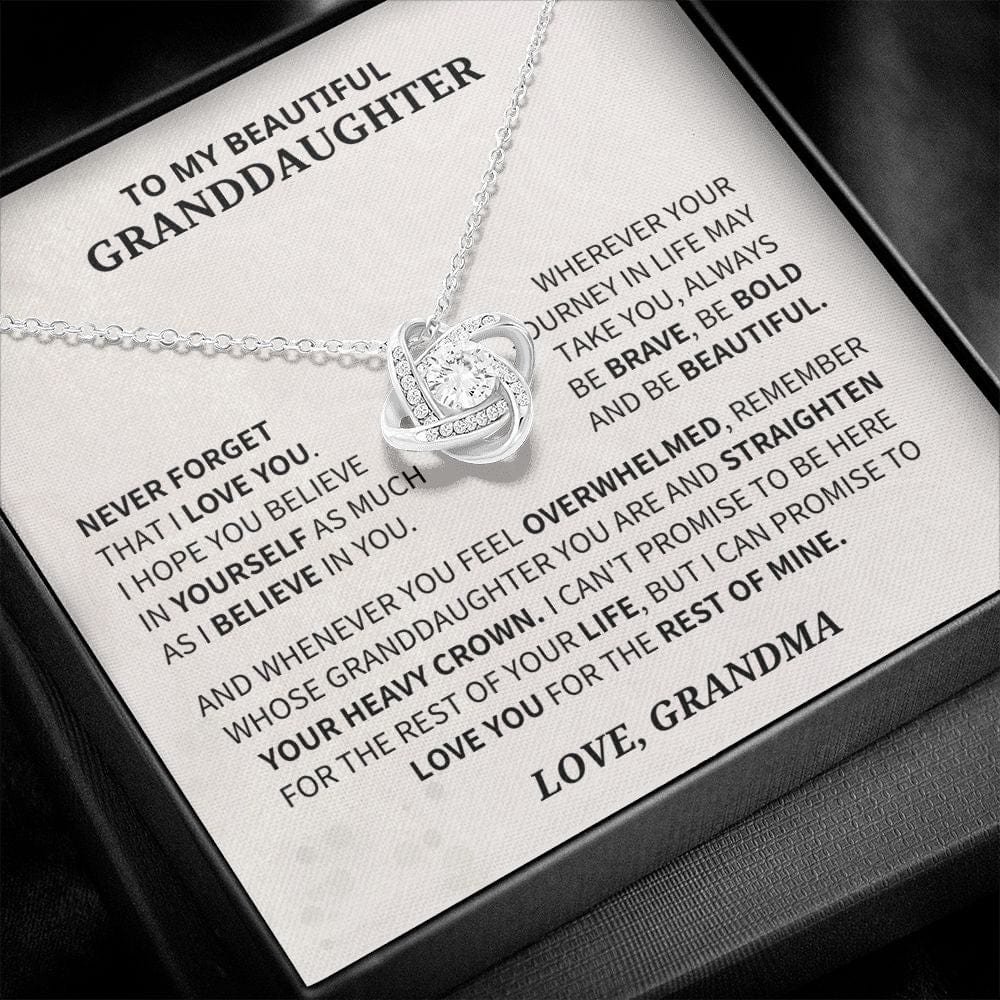 Jewelry Granddaugter Gift- Believe In Yourself- From Grandma