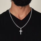 Jewelry Grandson Gift From Grandma,"Never Forget",Cross Cuban Chain. Grandson Gift From Grandma,"Never Forget",Cross Cuban Chain.