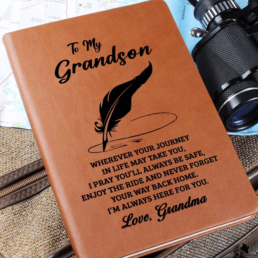 Jewelry Grandson Gift From Grandma, "Never Forget", Graphic Journal