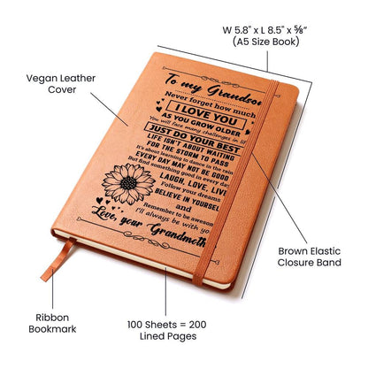 Jewelry Grandson Gift From Grandmother, "Never Forget", Graphic Journal