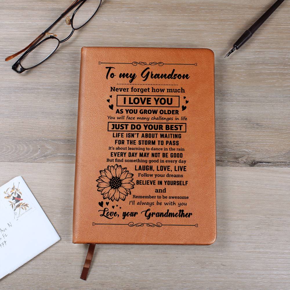 Jewelry Grandson Gift From Grandmother, "Never Forget", Graphic Journal