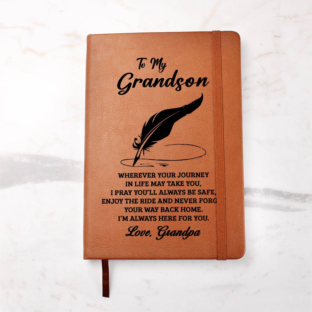 Jewelry Grandson Gift From Grandpa, "Never Forget", Graphic Journal