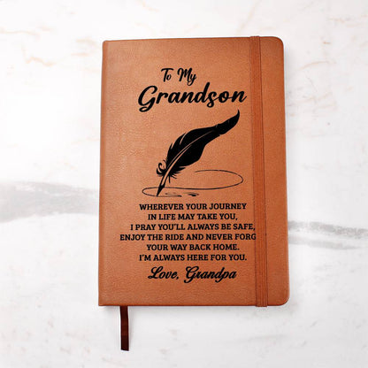 Jewelry Grandson Gift From Grandpa, "Never Forget", Graphic Journal