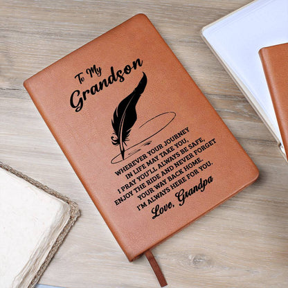 Jewelry Grandson Gift From Grandpa, "Never Forget", Graphic Journal