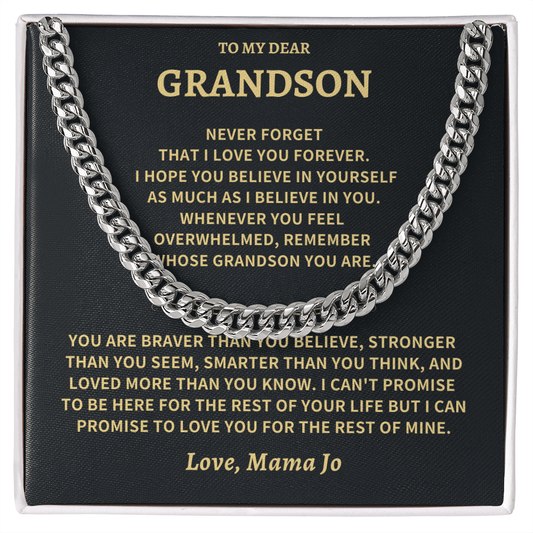 Jewelry grandson, mama jo grandson, mama jo