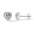 Matching Heart Halo Stud Earrings Matching Heart Halo Stud Earrings
