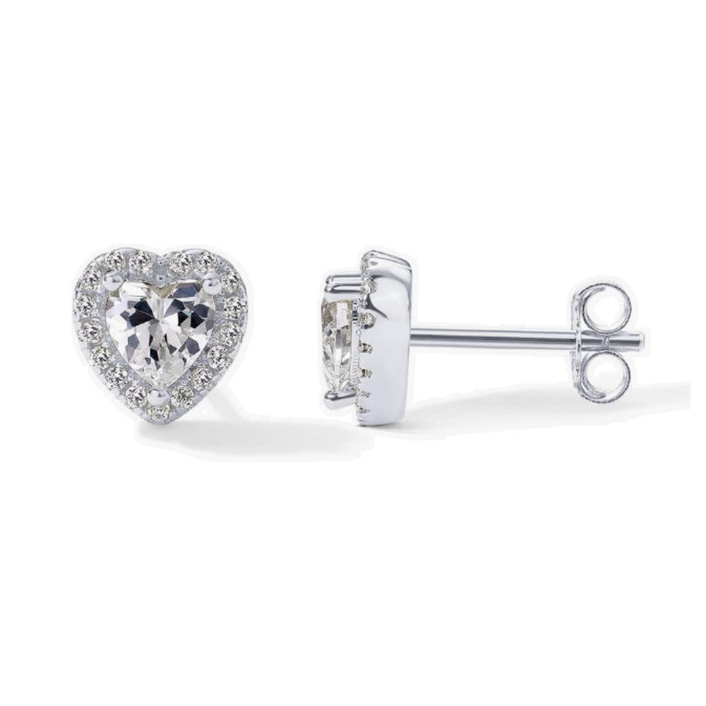 Matching Heart Halo Stud Earrings Matching Heart Halo Stud Earrings