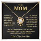 Jewelry Mom Gift-Forever Grateful-From Son Mom Gift-Forever Grateful-From Son