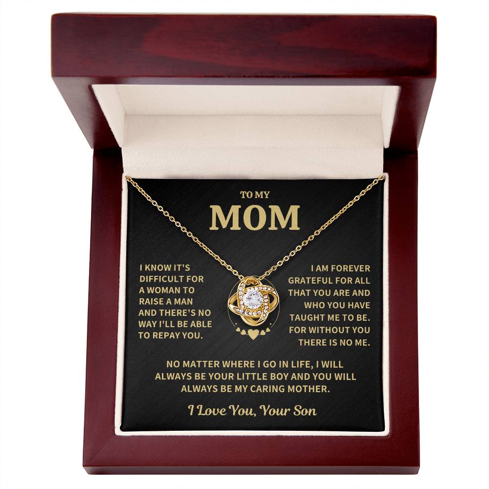 Jewelry Mom Gift-Forever Grateful-From Son