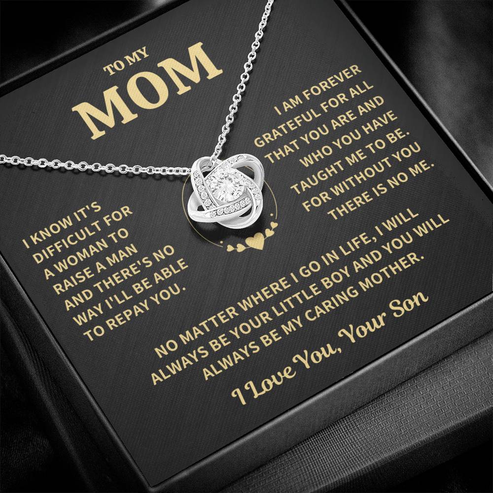 Jewelry Mom Gift-Forever Grateful-From Son