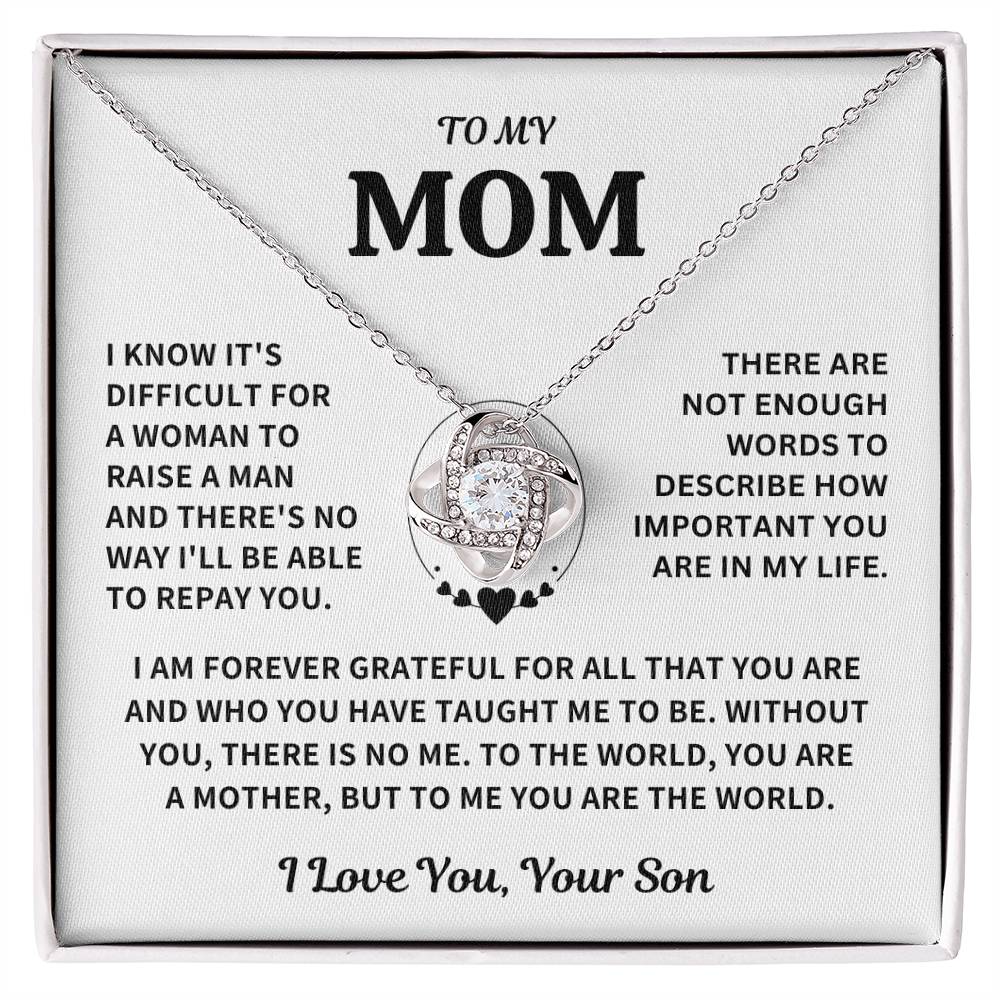 Jewelry Mom Gift-From Son-Forever Grateful