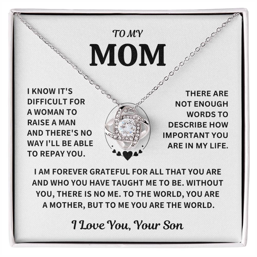 Jewelry Mom Gift-From Son-Forever Grateful