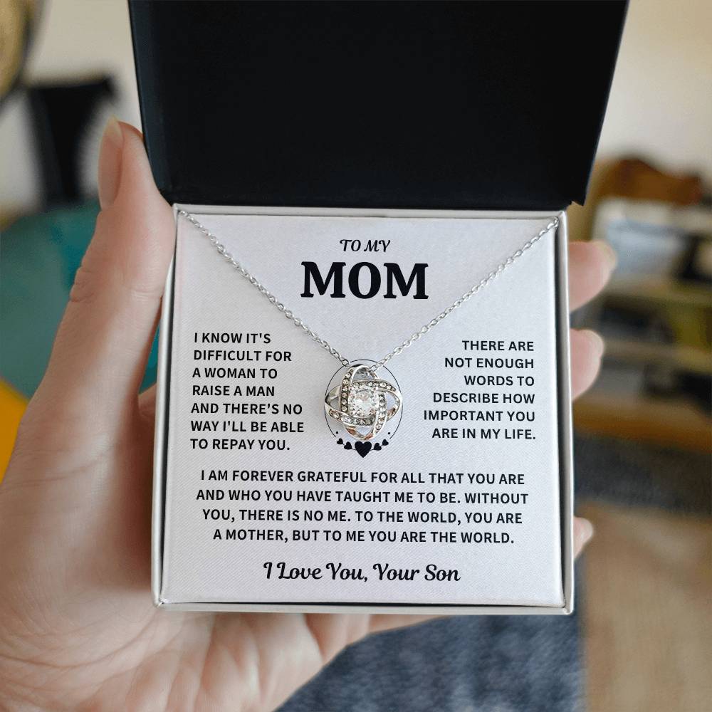 Jewelry Mom Gift-From Son-Forever Grateful