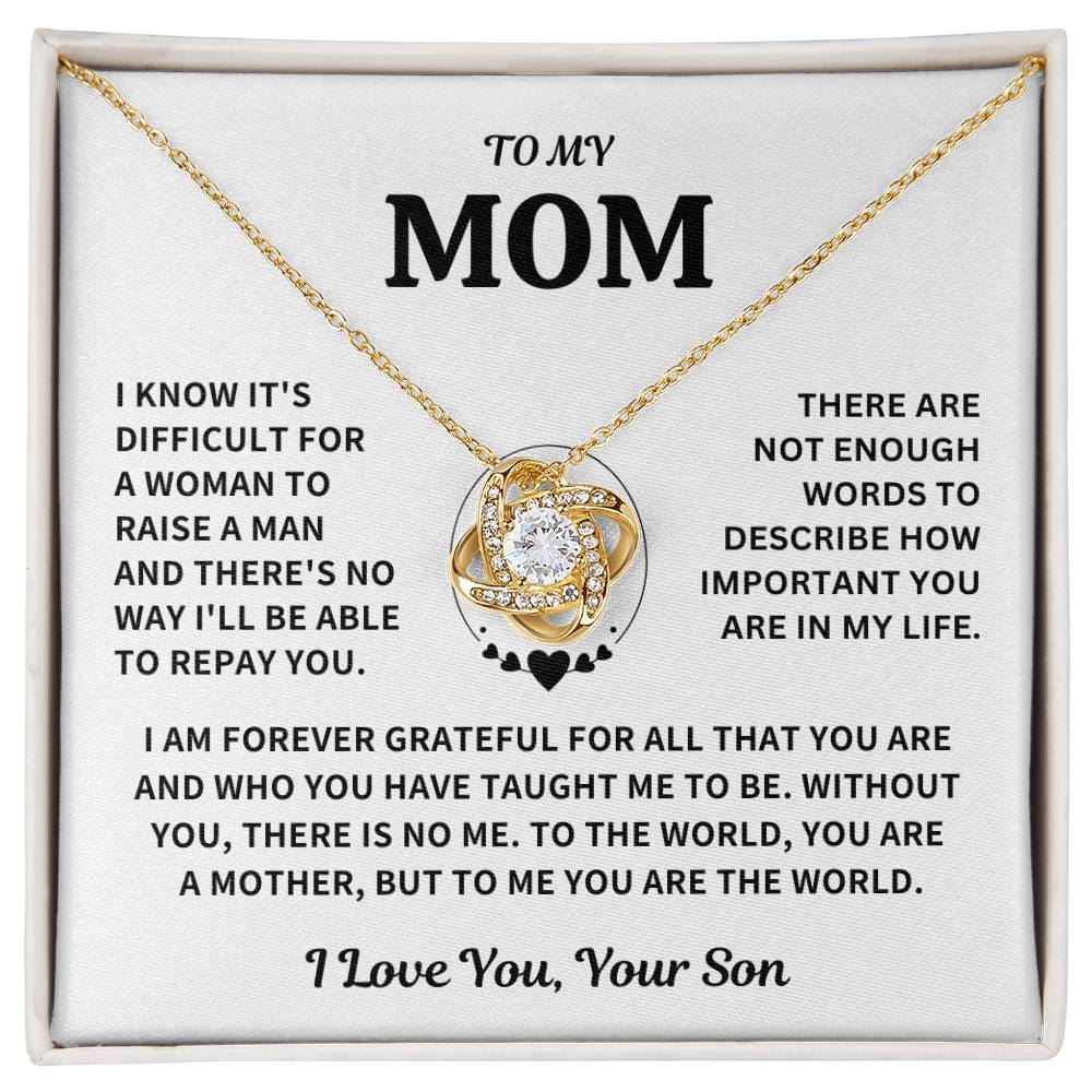 Jewelry Mom Gift-From Son-Forever Grateful