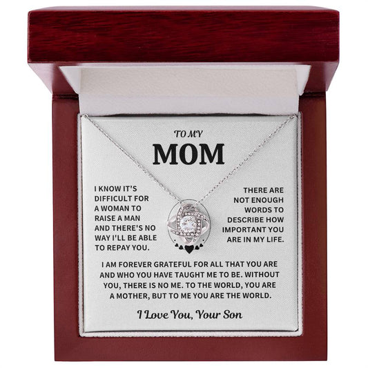 Jewelry Mom Gift-From Son-Forever Grateful