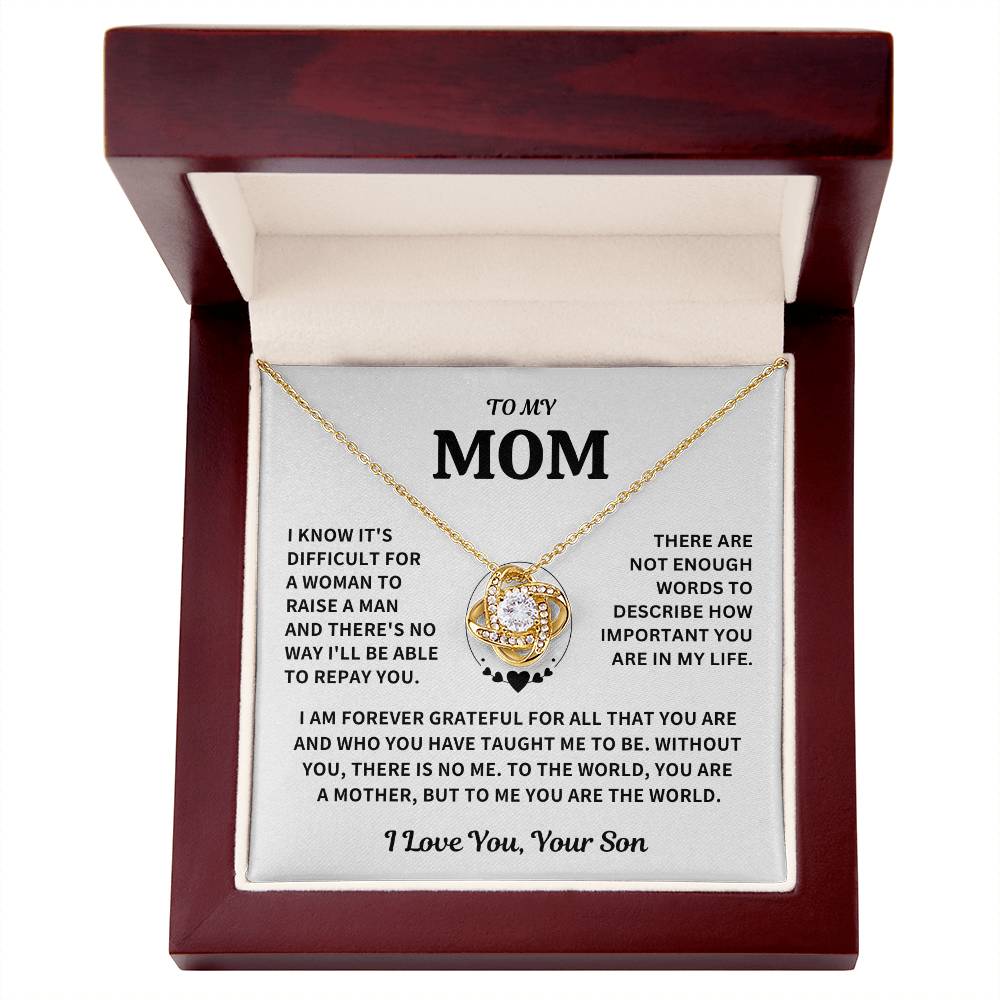 Jewelry Mom Gift-From Son-Forever Grateful